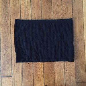 Black Bandeau/Crop Top